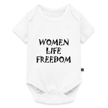 Women life freedom - Body à manches courtes Premium Bébé - blanc - Devant