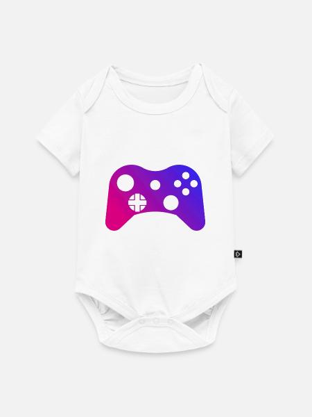 gaming controller gamer game - Baby Premium Kurzarmbody - Weiß