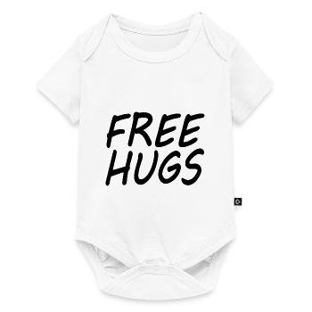 Free hugs - Body à manches courtes Premium Bébé - blanc - Devant