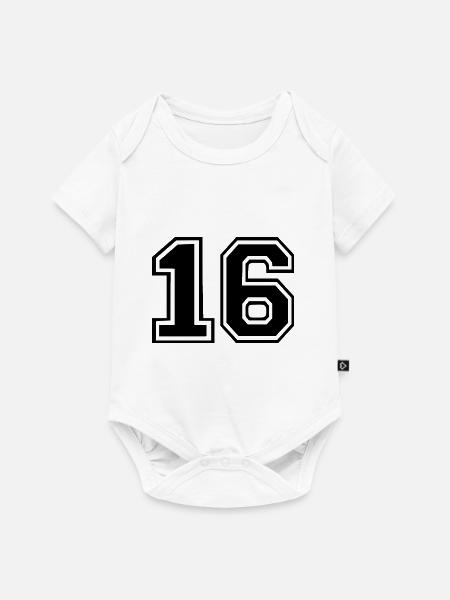 16 - Baby Premium Kurzarmbody - Weiß