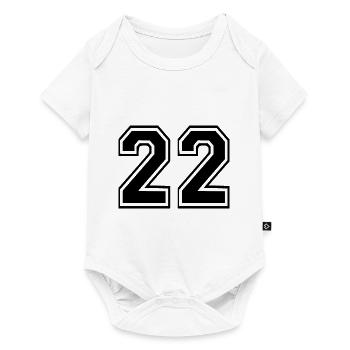 22 - Baby Premium Kurzarmbody - Weiß - Vorne