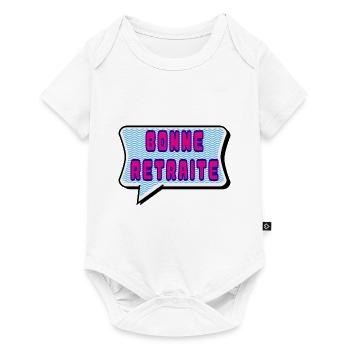 RETRAITE. RETRAITE. RETRAITEE. RETRAITE - Body à manches courtes Premium Bébé - blanc - Devant