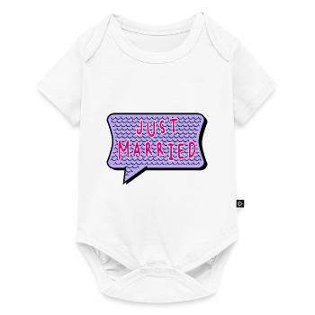 PAAR. GERADE VERHEIRATET. Junggesellinnenabschied. HEILIGER VALENTINSTAG. MARIES - Baby Premium Kurzarmbody - Weiß - Vorne