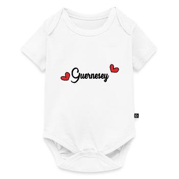 GUERNSEY. UNITED KINGDOM. ENGLAND. JOURNEY - Baby Premium short-sleeve bodysuit - white - Front