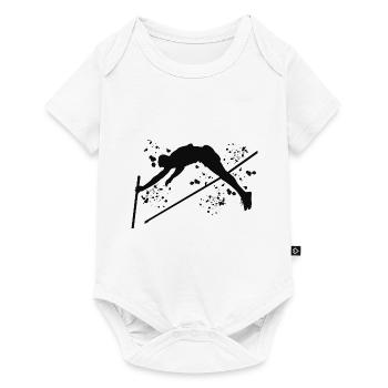 Perchiste Enfant Saut à la perche - Body à manches courtes Premium Bébé - blanc - Devant