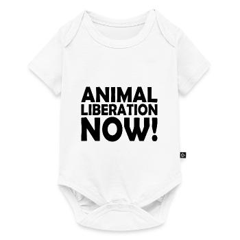 Animal liberation now - Body à manches courtes Premium Bébé - blanc - Devant