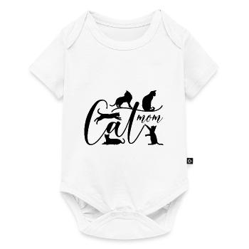 Maman chat - jouer aux chatons - Body à manches courtes Premium Bébé - blanc - Devant