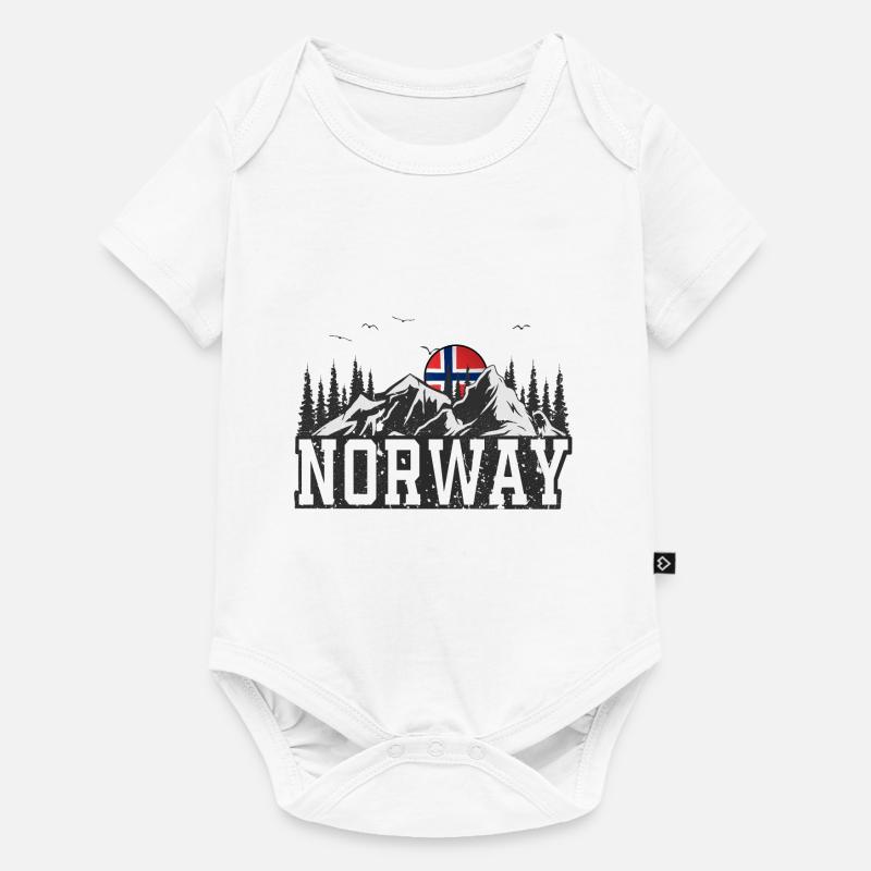 Norvège - Body à manches courtes Premium Bébé - blanc