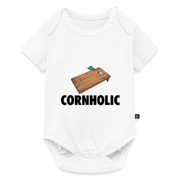 Cornhole - Baby Premium Kurzarmbody - Weiß - Vorne