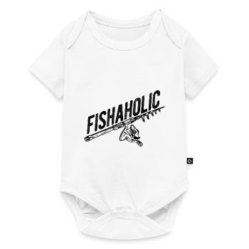 Angler Spruch zum Angeln Angel - Baby Premium Kurzarmbody - Weiß - Vorne