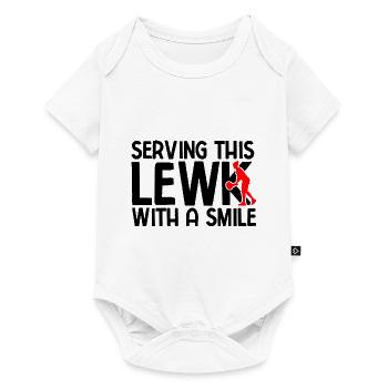 Tennisplatz Spruch Für Tennis - Baby Premium Kurzarmbody - Weiß - Vorne