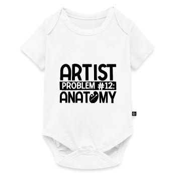 Maler Zeichner für Künstler - Baby Premium Kurzarmbody - Weiß - Vorne