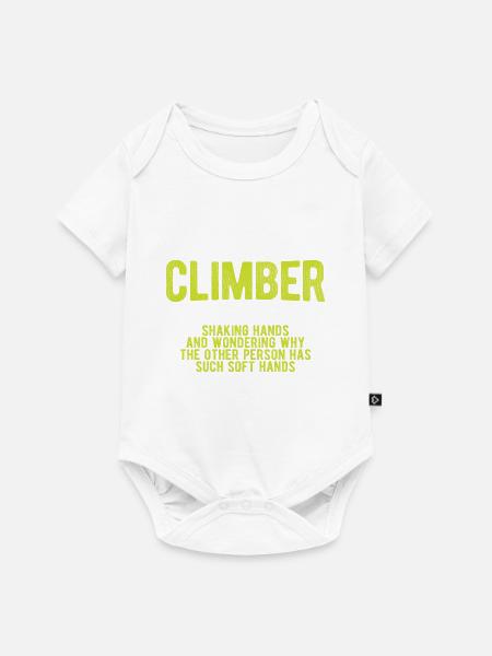 Klettern Bouldern - Baby Premium Kurzarmbody - Weiß