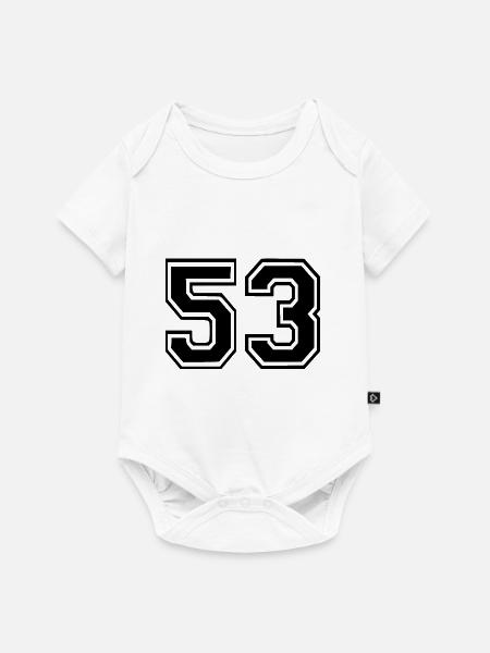 53 - Baby Premium Kurzarmbody - Weiß