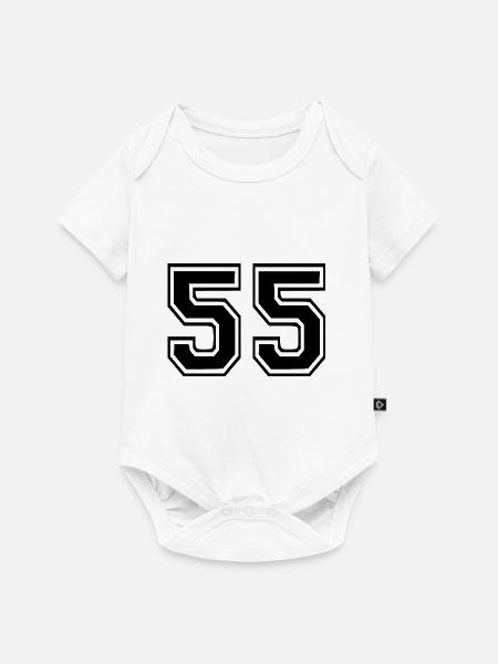 55 - Baby Premium Kurzarmbody - Weiß