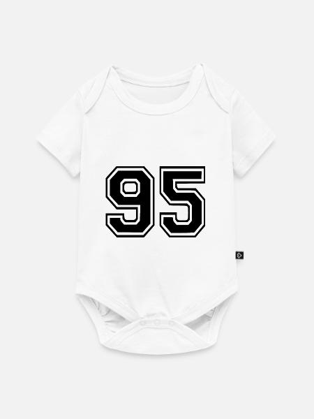 95 - Baby Premium Kurzarmbody - Weiß