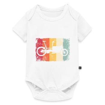 Lastenfahrrad Lastenrad Cargo Bike Cargobike - Baby Premium short-sleeve bodysuit - white - Front
