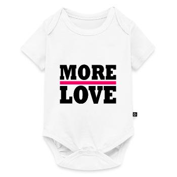 More love - Baby Premium Kurzarmbody - Weiß - Vorne