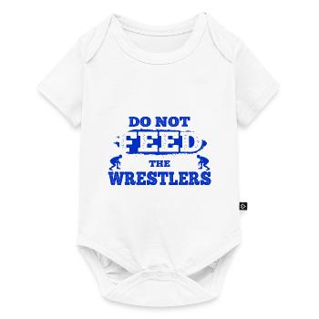 Grappling Martial Arts Wrestling - Baby Premium Kurzarmbody - Weiß - Vorne
