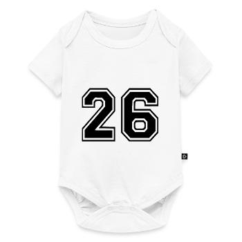 26 - Baby Premium Kurzarmbody - Weiß - Vorne