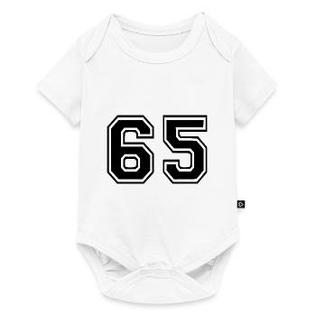 65 - Baby Premium Kurzarmbody - Weiß - Vorne