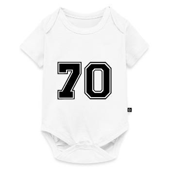 70 - Baby Premium Kurzarmbody - Weiß - Vorne