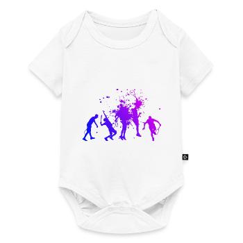 Joueur de tennis Tennis Femmes Tennis Hommes Jouer au tennis - Body à manches courtes Premium Bébé - blanc - Devant