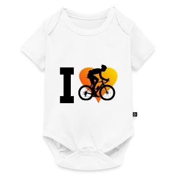 Vélo de route pour femmes Vélo de route - Body à manches courtes Premium Bébé - blanc - Devant