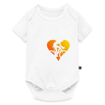 Vélo de route Vélo de route Vélo de route Vélo de route pour femmes - Body à manches courtes Premium Bébé - blanc - Devant