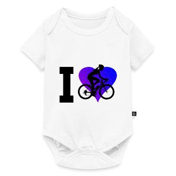 Cyclisme Cyclistes Vélo Femmes Vélo - Body à manches courtes Premium Bébé - blanc - Devant