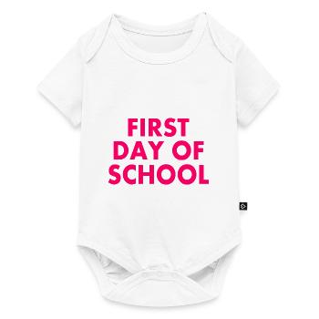 First day of school - Body à manches courtes Premium Bébé - blanc - Devant