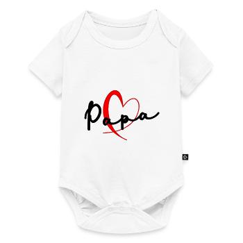 PAPA. FÊTE DES PÈRES. BONNE FÊTE PAPA. BONNE FÊTE - Body à manches courtes Premium Bébé - blanc - Devant