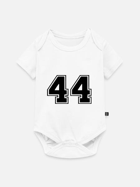 44 - Baby Premium Kurzarmbody - Weiß
