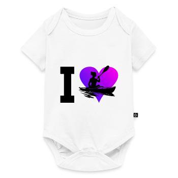 Kayak Kayak Femme Canoë Kayak Homme - Body à manches courtes Premium Bébé - blanc - Devant