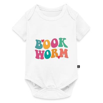 Book worm - Baby Premium short-sleeve bodysuit - white - Front