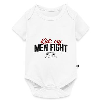 Grappling Martial Arts Wrestling - Baby Premium Kurzarmbody - Weiß - Vorne