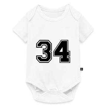 34 - Baby Premium short-sleeve bodysuit - white - Front