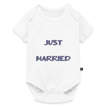 PAAR. ICH HABE GERADE GEHEIRATET. Junggesellinnenabschied. HEILIGER VALENTINSTAG. MARIES - Baby Premium Kurzarmbody - Weiß - Vorne