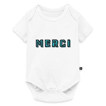 MAÎTRESSE. MAITRE. MERCI. MERCI MAÎTRESSE. MAITRE - Body à manches courtes Premium Bébé - blanc - Devant