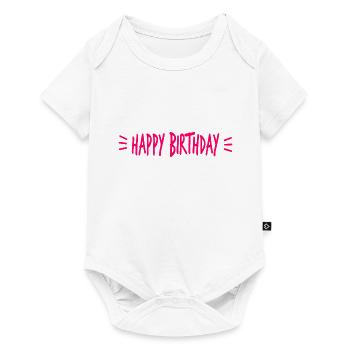 ALLES GUTE ZUM GEBURTSTAG. ALLES GUTE ZUM GEBURTSTAG. JAHRESTAG. - Baby Premium Kurzarmbody - Weiß - Vorne