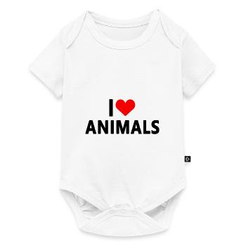 Animal Love - Baby Premium short-sleeve bodysuit - white - Front