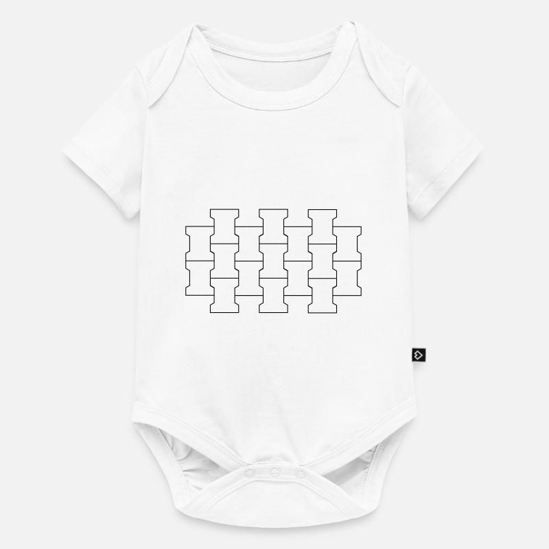 Kopfsteinpflaster - Bürgersteig - Baby Premium Kurzarmbody - Weiß