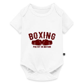 Boxsport Boxing - Baby Premium Kurzarmbody - Weiß - Vorne