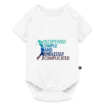 Golfplatz zum Golfen Golf - Baby Premium Kurzarmbody - Weiß - Vorne
