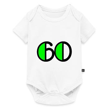 60 ANS. 60e ANNIVERSAIRE. ANNIVERSAIRE 60 ANS. 60 - Body à manches courtes Premium Bébé - blanc - Devant