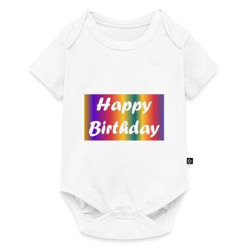 ALLES GUTE ZUM GEBURTSTAG!. ALLES GUTE ZUM GEBURTSTAG!. JAHRESTAG. - Baby Premium Kurzarmbody - Weiß - Vorne