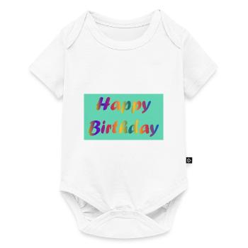 ALLES GUTE ZUM GEBURTSTAG!. ALLES GUTE ZUM GEBURTSTAG!. JAHRESTAG. - Baby Premium Kurzarmbody - Weiß - Vorne