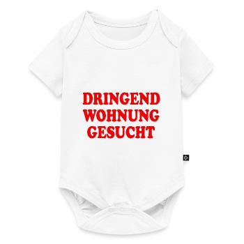 Dringend wohnung gesucht - Baby Premium Kurzarmbody - Weiß - Vorne
