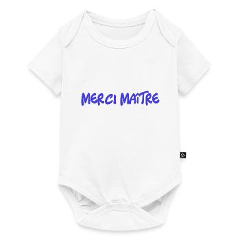 MASTER. THANK YOU. THANK YOU, MASTER. MASTER. MASTER GIFT - Baby Premium short-sleeve bodysuit - white - Front
