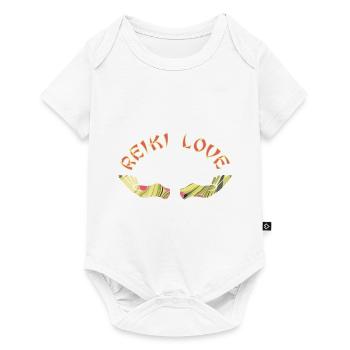 reiki hände e 114 - Baby Premium Kurzarmbody - Weiß - Vorne